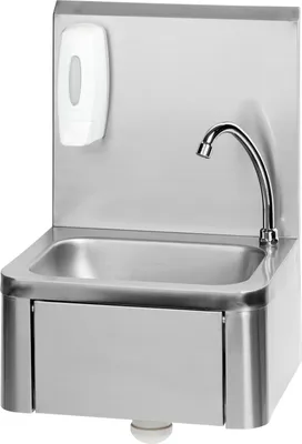 Produktbild von Saro KEVIN, Wand-Spülbecken, Rechteckig, Edelstahl, Edelstahl, 1 Becken, 400 mm