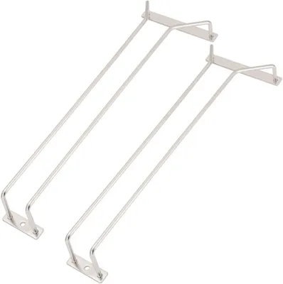 Produktbild von Glashalter 35,5 cm, 2 Stück, Edelstahl, für Küche