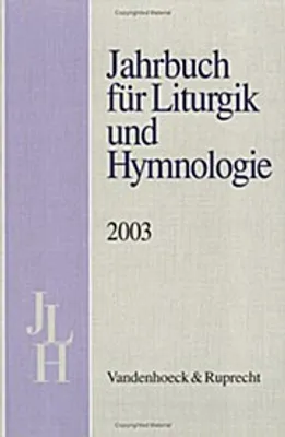 Obrázok produktu pre Jahrbuch für Liturgik und Hymnologie. 42. Band 2003