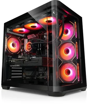 Produktbild von kiebel.de Gaming PC Panorama Curve IX AMD Ryzen 7 9800X3D, 32GB DDR5, AMD Radeon RX 9070 XT 16 GB, 2TB SSD, Windows 11, Gaming PC