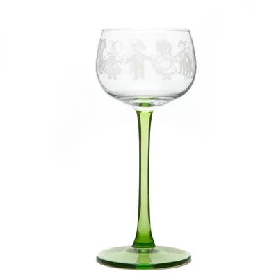 Image de 6 verres à vin blanc motif FARANDOLE (Hansi)