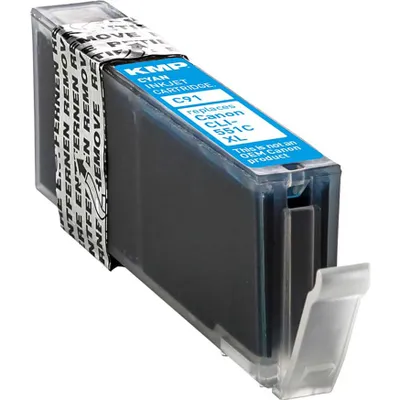 Produktbild von KMP Tintenpatrone passend für Canon CLI551CXL Cyan 6444B001