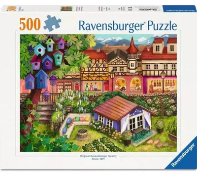 Produktbild von Erwachsenenpuzzle 500 Teile - Kleinstadtidylle