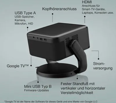Obrázek produktu pro Datový projektor Epson EF-22B Projektor se standardní projekční vzdáleností 3LCD 1080p (1920x1080) černý