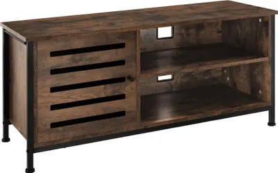 Image de Meuble pour téléviseur Galway 110x41,5x50,5cm - Bois foncé industriel, rustique