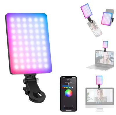 Immagine prodotto di NEEWER VL67C, luce per selfie RGB con controllo tramite app, 94 LED, CRI 97, batteria da 2000 mAh