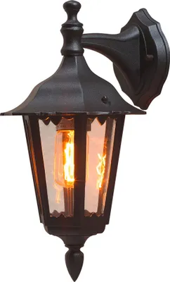 Produktbild von Konstsmide Firenze Down schwarz lackiertes Aluminium, klares Glas 7231-750