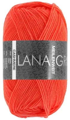 Produktbild von Lana Grossa - Meilenweit 4-fach 50g Cashmere 0067 leuchtendorange