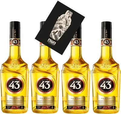 Produktbild von Licor 43 4er Set Cuarenta y Tres Likör 4x 0,7l (31% Vol) Liquor 43er- [Enthält Sulfite]