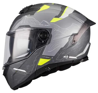 Immagine prodotto di Caschi Mt Helmets Atom 2 Sv Highlands Modularhelm Grau L Grau L