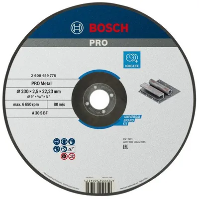 Produktbild von PRO Metal Trennscheibe, 230 x 2,5 x 22.23 mm, gekröpft