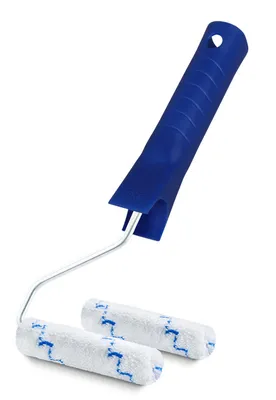Immagine prodotto di Rulli per vernici Hardex, mini, in microacrilico, diametro 6 mm, lunghezza 10 cm, diametro 15 mm, con manico da 6 mm, confezione da 2 pezzi