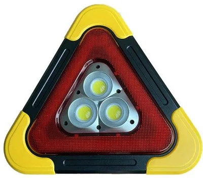 Image de Feu d'avertissement de sécurité LED pour automobile avec cache, à énergie solaire, pour montage sur véhicule