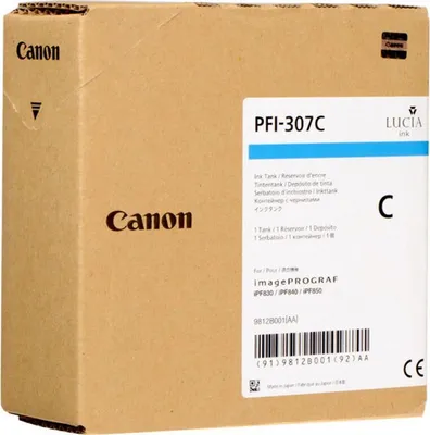 Immagine prodotto di Canon PFI-307 C - 330 ml - Ciano - originale - Contenitore d'inchiostro