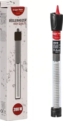 Immagine prodotto di riscaldatore con termostato per acquario, Kruger Meier Reglerheizer 200W, per acquari fino a 350 litri