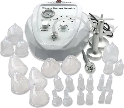 Image de Appareil de massage sous vide Happyment® – Kit de ventouses contre la cellulite – Thérapie sous vide pour massage corporel – Hijama – Massage modelant – Noir
