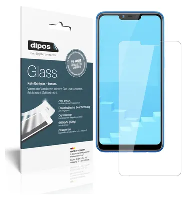 Produktbild von 2x Schutzfolie für Oppo Realme C1 - Anti-Shock 9H Folie Glass Kunststoffglas