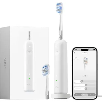 Obrázok produktu pre Elektrická zubná kefka - LAIFEN - Wave - Biela - Sonická technológia - Nabíjateľná
