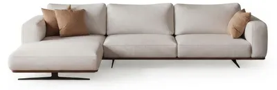 Obrázek produktu pro Rohová sedačka pro 4 osoby, moderní design, béžová barva, provedení, čalouněná