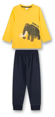 Productafbeelding van Sanetta pyjama voor jongens, geel | Comfortabel kinderpyjama