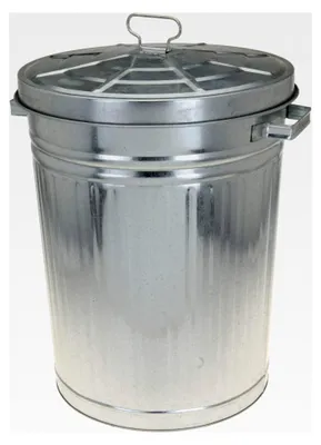 Produktbild von XXL Mülltonne Abfalleimer Zink 41 cm x 52 cm 55 l