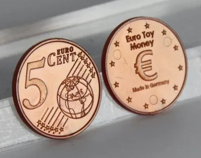 Image de 5 centimes d'euro 100 pcs. Monnaie de jeu