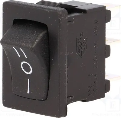 Zdjęcie produktu dla 1 sztuka, włącznik/wyłącznik, 10A/28VDC, czarny, model H8620VBBB141W, pozycja: 3, 10A/250VAC
