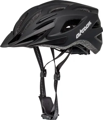 Produktbild von Airtracks Fahrradhelm Savage KJ-201 Schwarz, Größe S/M 53cm-58cm / für Herren und Damen - EPS-Körper + IN MOULD