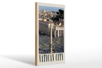 Produktbild von Holzschild Reise 20x30cm Vatikan Stadt Platz Kirche Urlaub