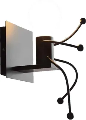 Produktbild von Wandleuchte, E27 Kreative Wandleuchten Kleine Iron Man Lampe Moderne Wandleuchte, Ohne Glühbirne