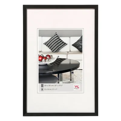Image de Chaise Walther à structure en aluminium, noire, 30 x 45 cm