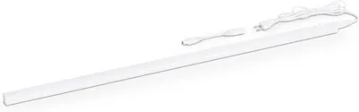 Image de Lampe LED sous-meuble - Barre lumineuse pour cuisine - Éclairage de plan de travail - Avec prise et interrupteur - 90 cm - Blanc