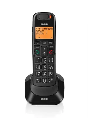 Image de Brondi Bravo Bright DECT Phone Noir