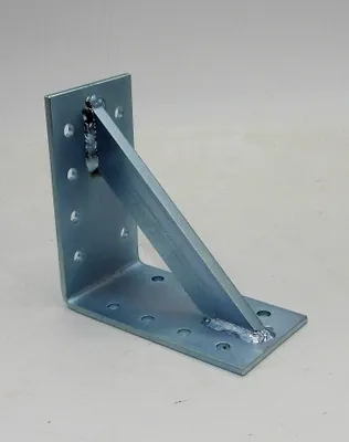 Produktbild von Winkel feuerverzinkt 150x150x80mm verstärkt Schwerlast Träger Schienenkonsole