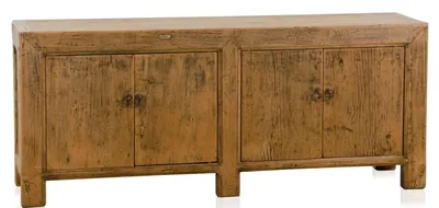 Immagine prodotto di Mobile contenitore "Casa Padrino" in stile rustico, finitura marrone, stile antico, dimensioni 160 x 40 x 67 cm - Collezione "Landhausstil"