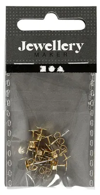 Image de Boucles d'oreilles plaquées or, 10 pièces.
