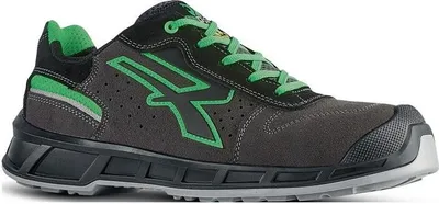 Immagine prodotto di Scarpa bassa di sicurezza Taylor Gr.43 grigio/verde S1P SRC ESD EN20345 pelle U.POWER RK20016-43