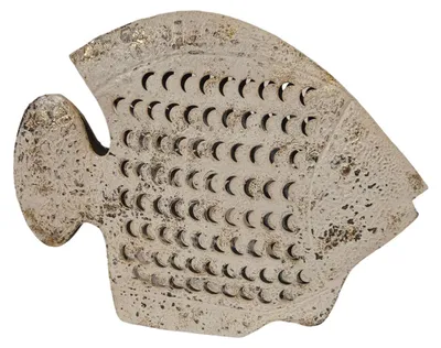 Immagine prodotto di Decorazione a forma di pesce in metallo 40 x 7,5 x 30,5 cm