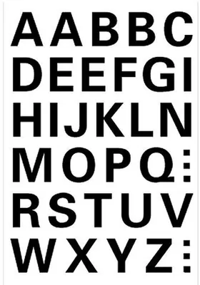 Produktbild von HERMA - Etikett 4163 15mm Buchstaben A-Z schwarz | 10 Stück