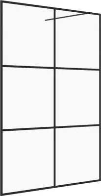 Obrázok produktu pre Sprchová zástena z priehľadného ESG skla 140x195 cm čierna