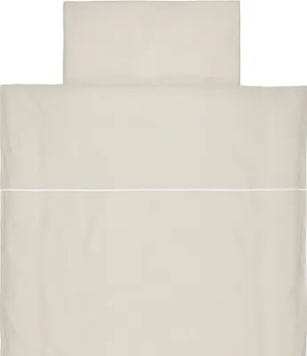 Produktbild von KraftKids Bettwäscheset Leinen Natur Braun Kissen: 40 x 60 cm, Decke: 135 x 100 cm