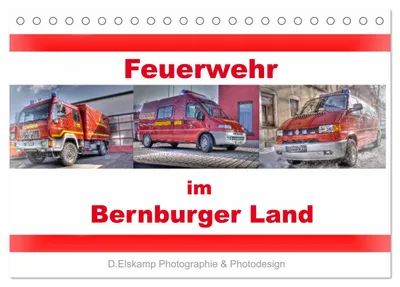 Immagine prodotto di I vigili del fuoco della regione di Bernburg (calendario da tavolo 2027, formato DIN A5 orizzontale), calendario mensile CALVENDO