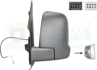 Produktbild von VAN WEZEL 2973807 Außenspiegel Seitenspiegel Links passend für MERCEDES-BENZ Sprinter 3,5-T Kastenwagen (907, 910) Konvex Beheizt