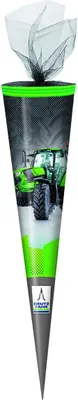 Produktbild von Schultüte / Zuckertüte / 70cm / rund / "Deutz Traktor"