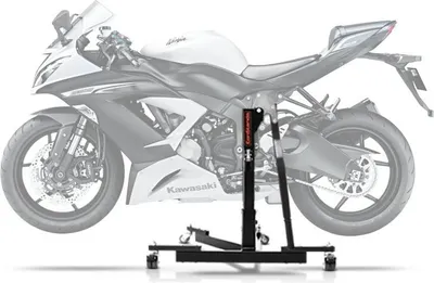 Image de Béquille centrale CS Power Evo pour Kawasaki ZX-6R 636 13-16 Noir