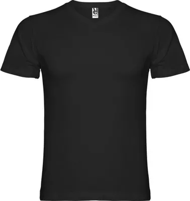 Produktbild von Roly - "Samoyedo" T-Shirt V-Ausschnitt für Herren PF4231 (M) (Schwarz)