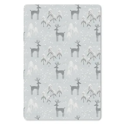 Produktbild von MuchoWow® Mauspad Mousepad Muster - Hirsche - Winter 40x60 cm - Mousepads - Maus Mat - Pad - Mausunterlage - Schreibtisch Accesoire