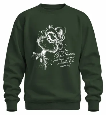 Productafbeelding van Grinch Kerstspreuk, lelijk kersttrui, kerstman sweatshirt, trui, flessen groen, maat M