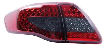 Zdjęcie produktu dla Reflektory, modernizacja LED, kompatybilne z modelem Toyota Corolla z lat 2008, 2009, 2010, kolor czerwony