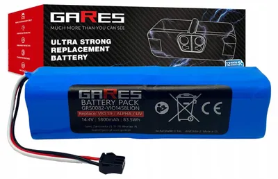 Zdjęcie produktu dla Gares Akumulator do H18650CH-4S2P 14,4V | 14,4V 5,8 Ah Li-Ion | Mocna Bateria do Robot Sprzątający | Wydajny Zamiennik Gares®